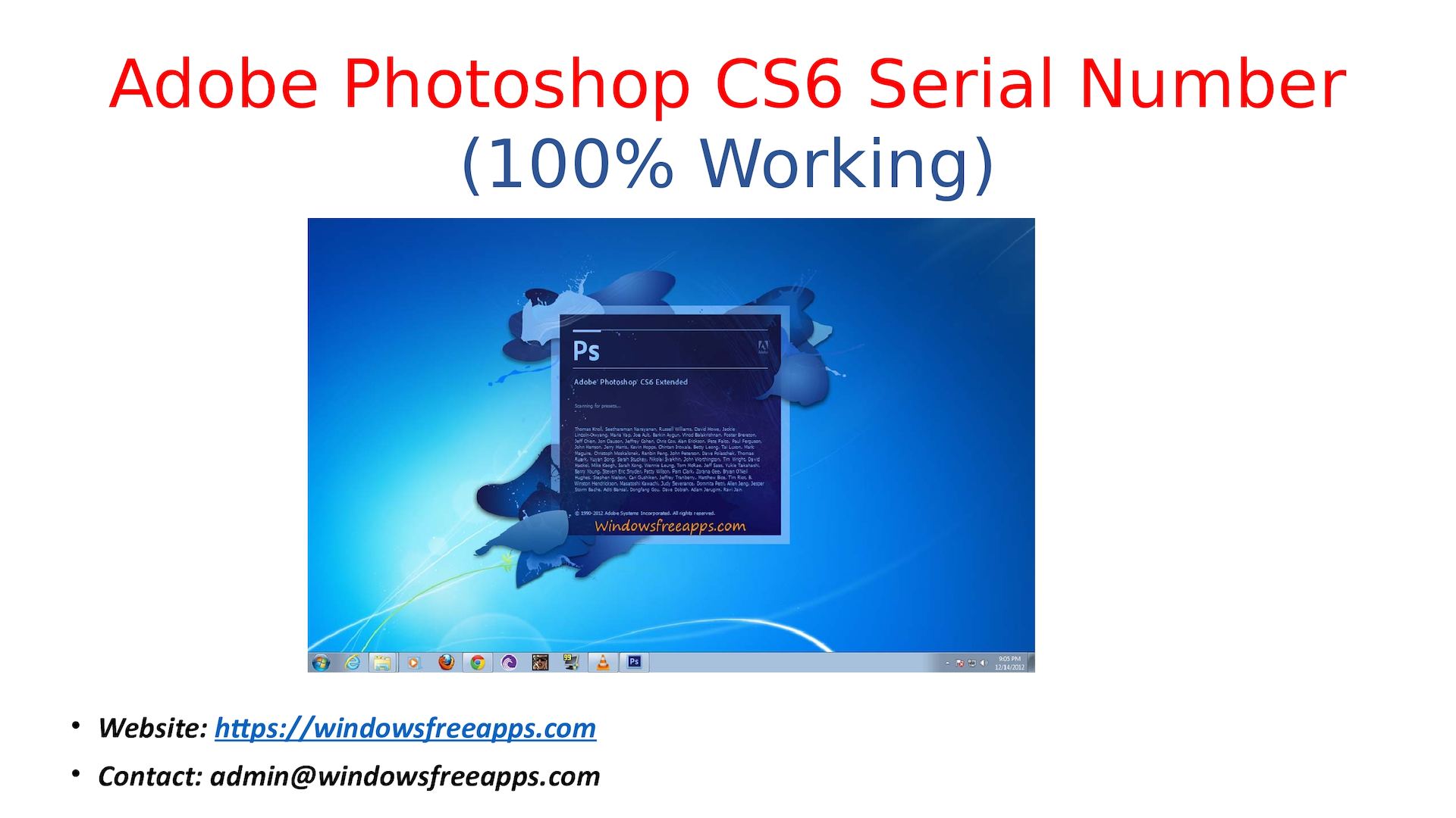 photoshop serial code cs6